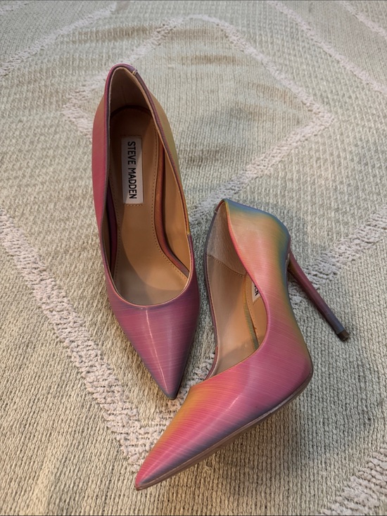 Steve Madden Shoes - Steve Madden VALA Iridescent Rainbow D’Orsay Stiletto Heels Size 5.5